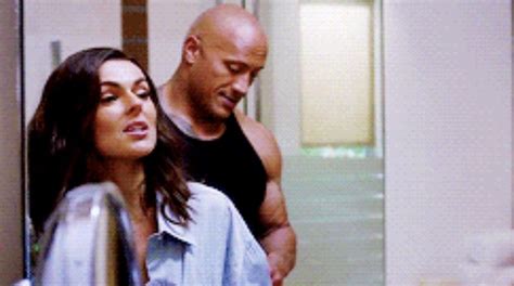 Dwayne Johnson & Serinda Swan Kissing, Making Out